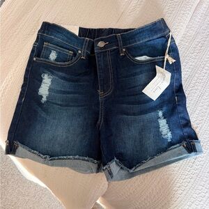 Brand new! Grace & Lace denim shorts. Medium